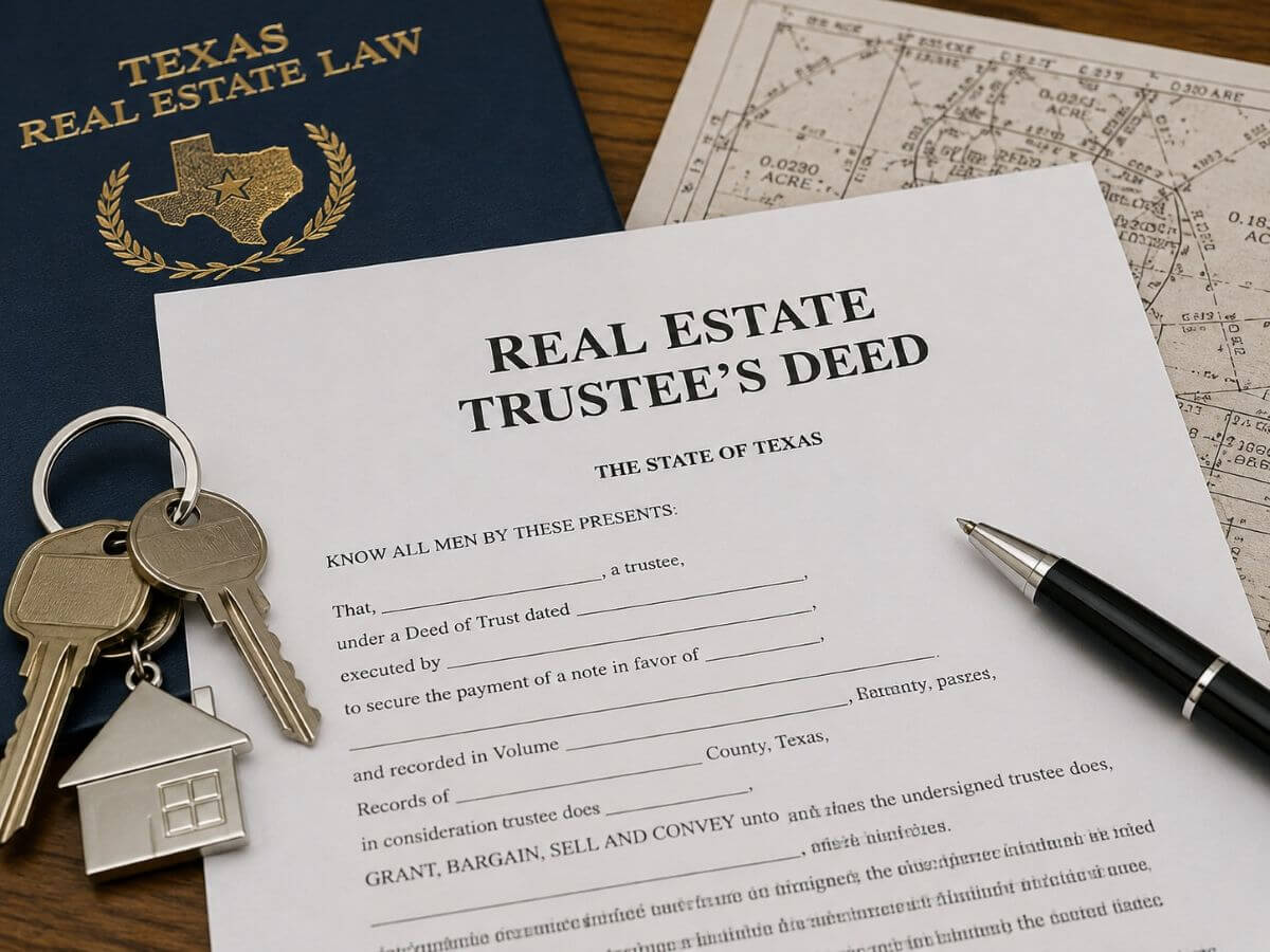 What Is a Real Estate Trustee's Deed in Texas?